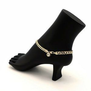 NEW 14kt Ankle Bracelet! Stamped! 6mm cuban linked!
